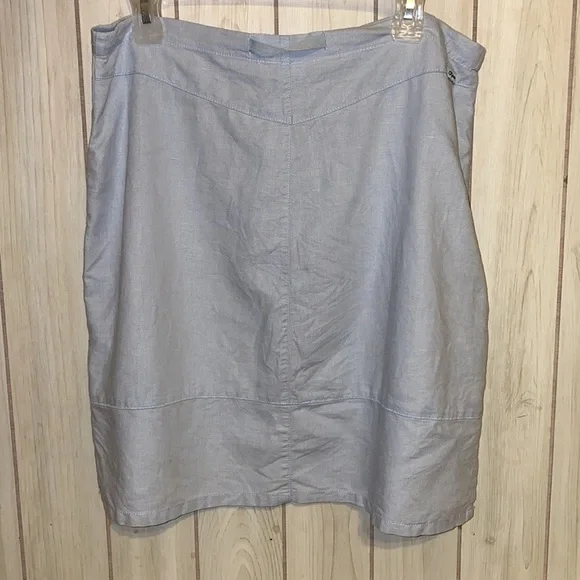 Calvin Klein jeans baby blue cotton vintage skirt 8 m l vtg women’s mini - Picture 2 of 8